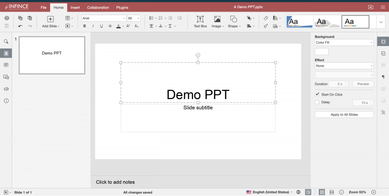 Editing a Presentation