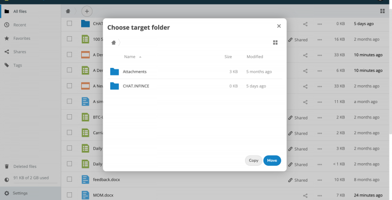 Copying/Moving Files