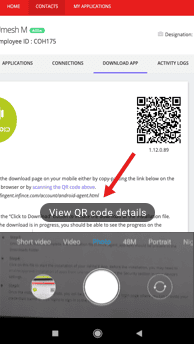 Scan QR Code for Android Phones